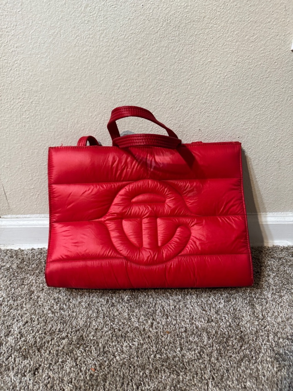 Red Large Puffer Telfar